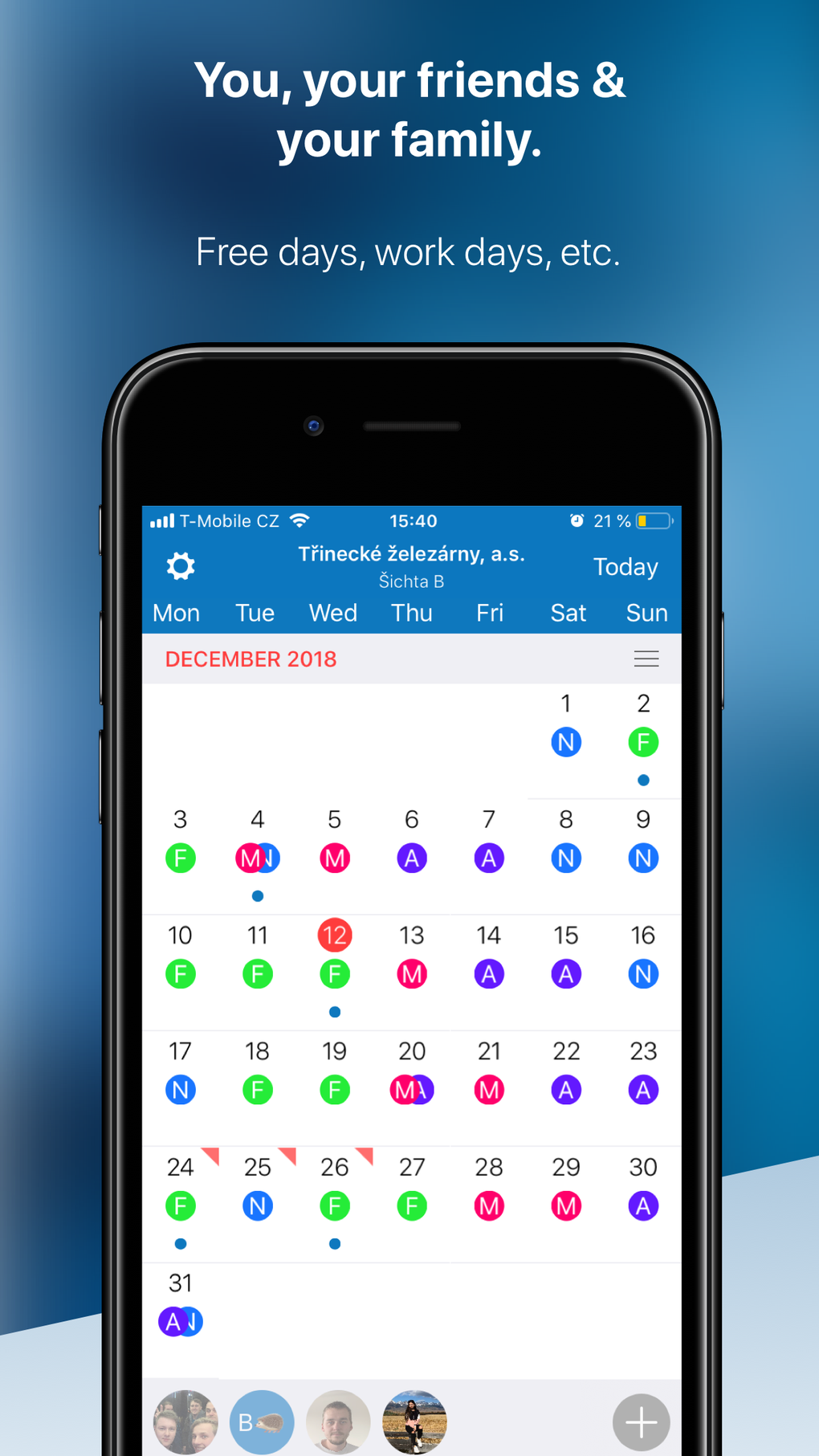 iPhone için Shifter: Handy shift calendar - İndir