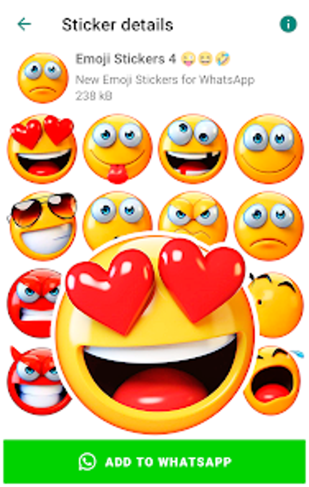 Emoji Stickers for WhatsApp для Android — Скачать