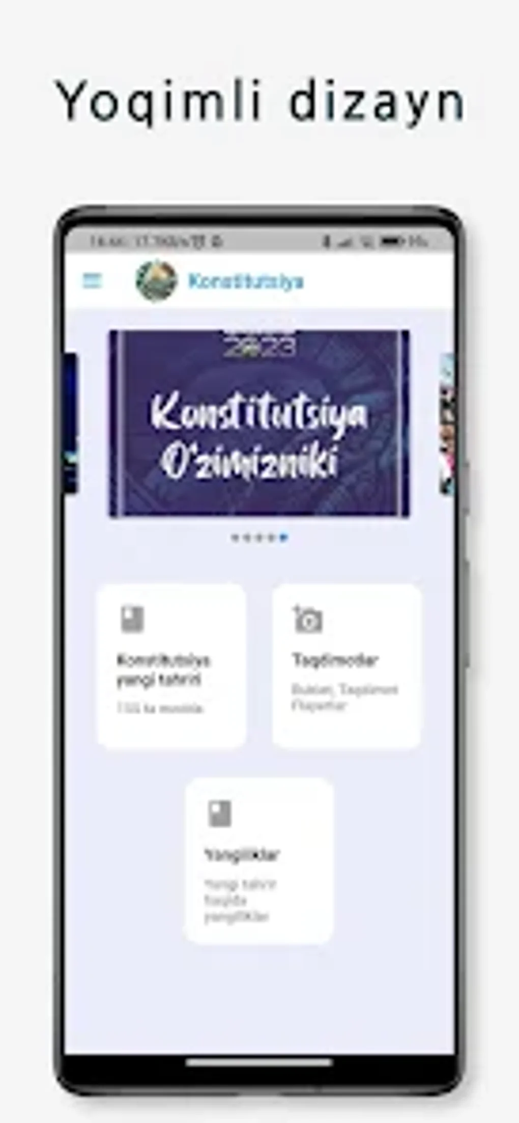 Yangi Konstitutsiya 2023 для Android — Скачать