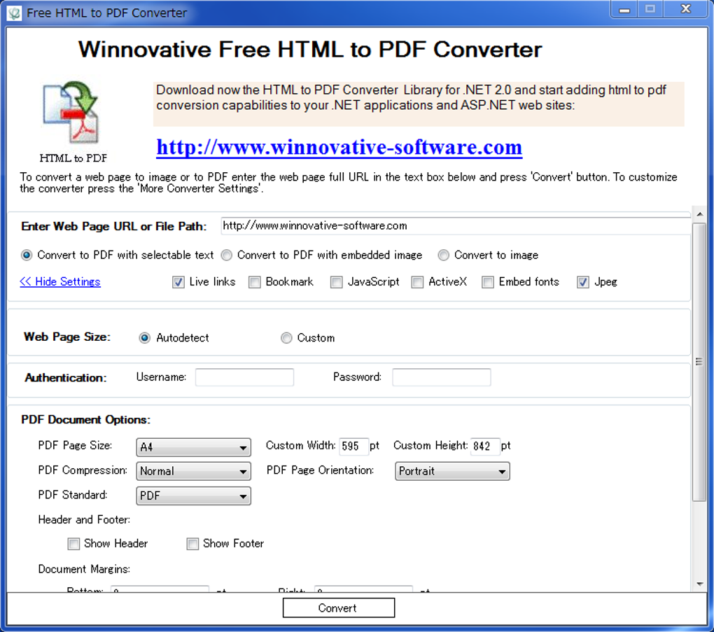 Free Html To Pdf Converter 無料 ダウンロード