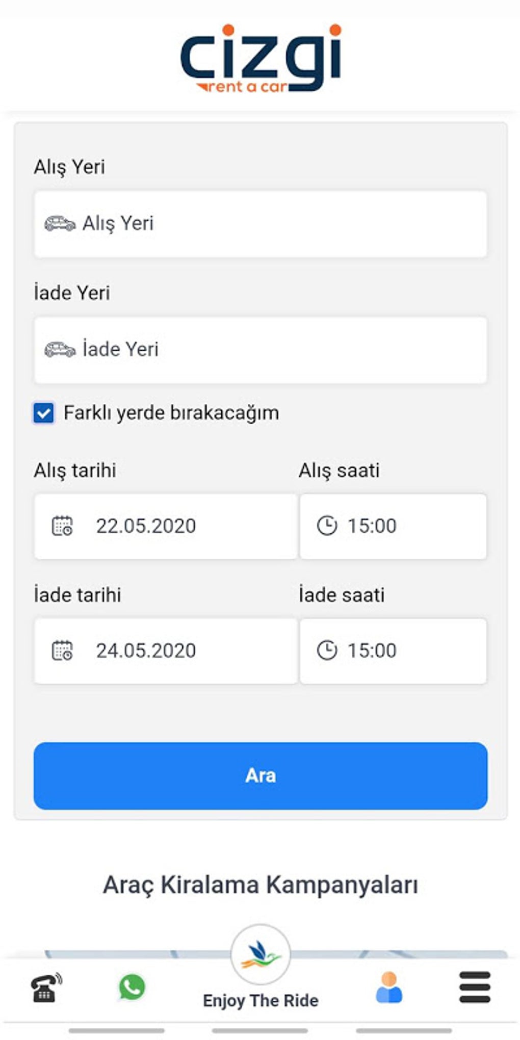 cizgi rent a car izmir iletişim