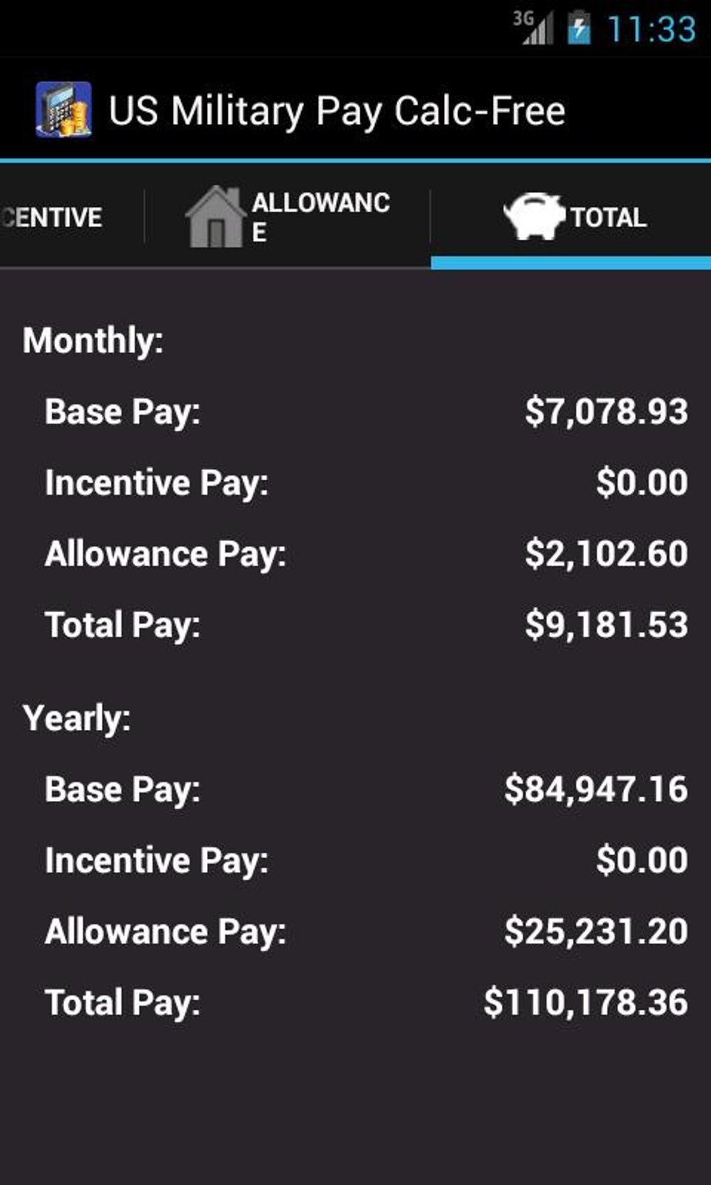 US Military Pay Calc APK for Android - Download