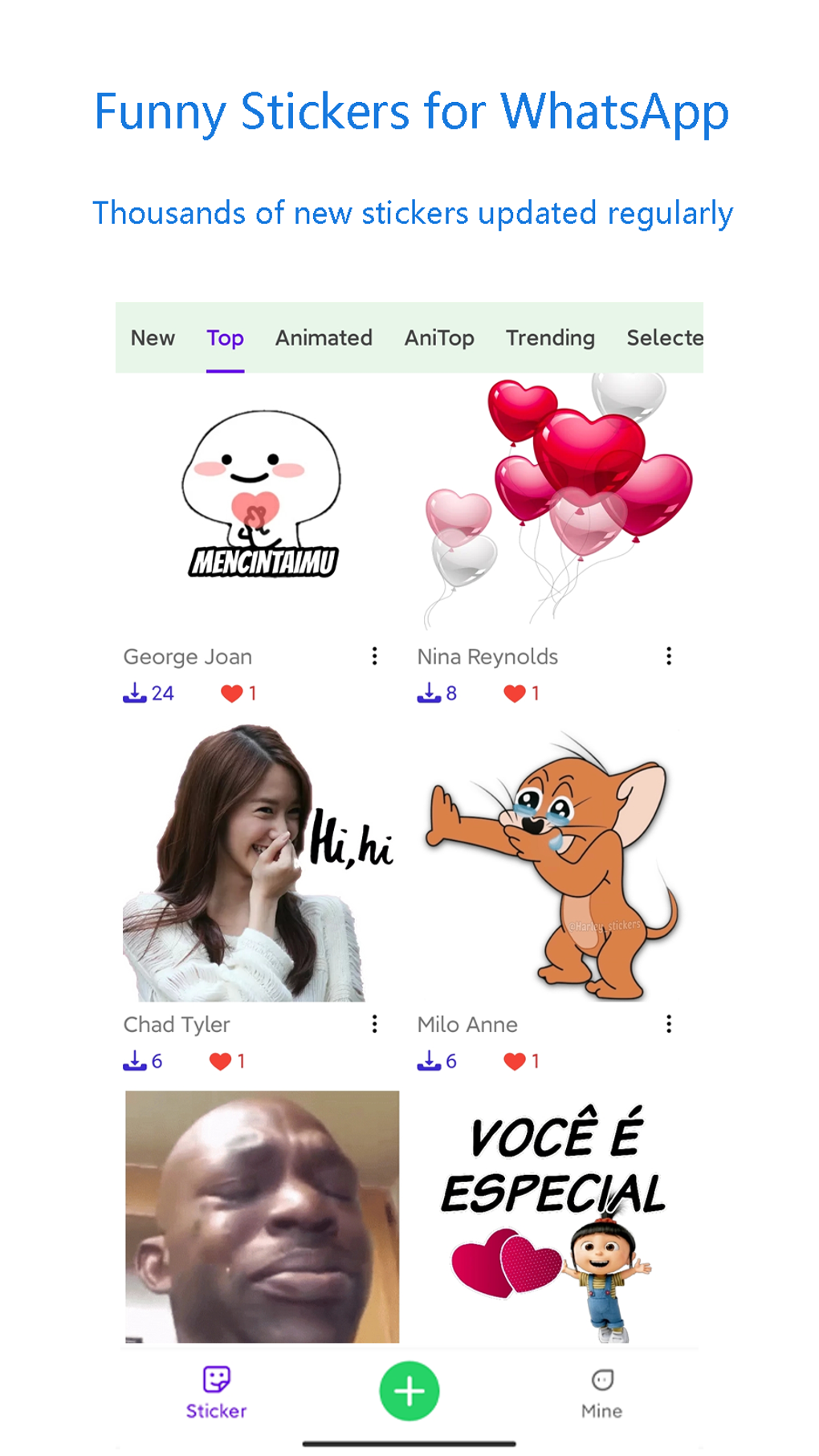 Animated Sticker for WhatsApp para Android Descargar