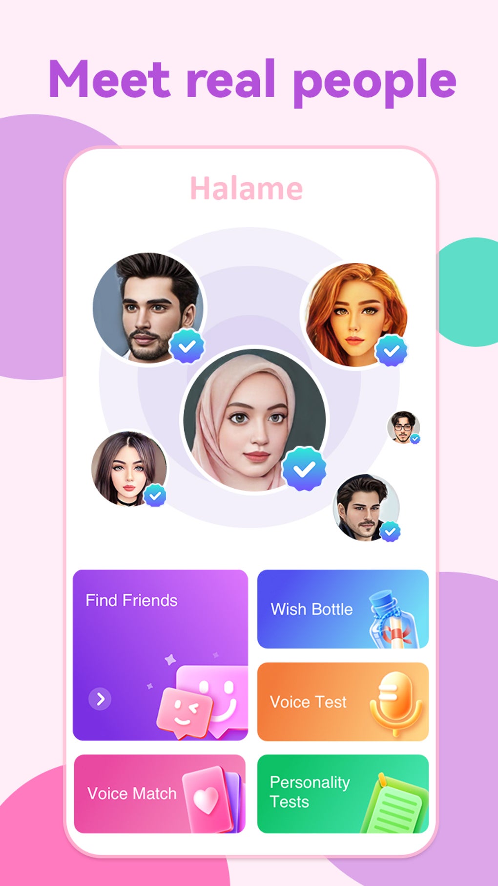 HalaMe-Chatmeet real people для Android — Скачать