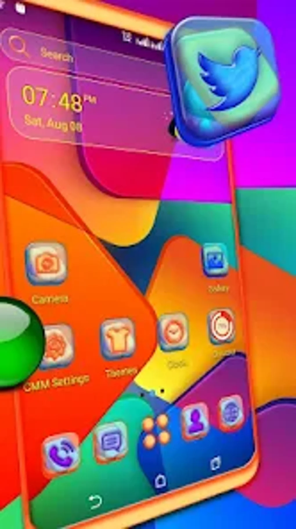 Abstract Color Tiles Theme For Android Download