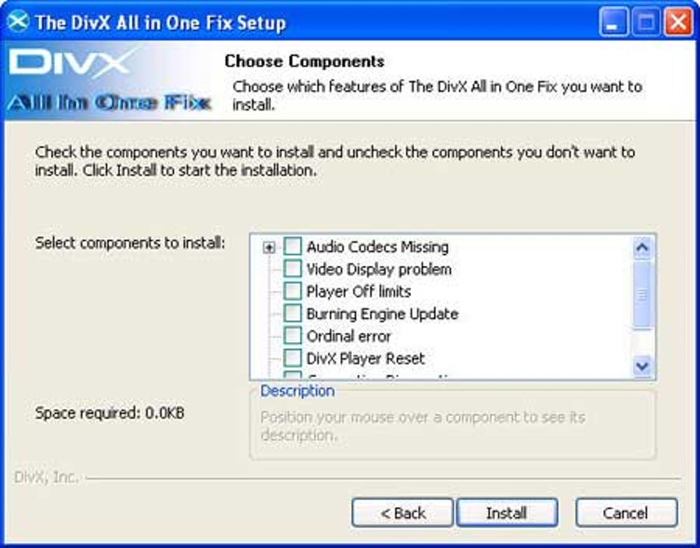 Divx All In One Fix Download