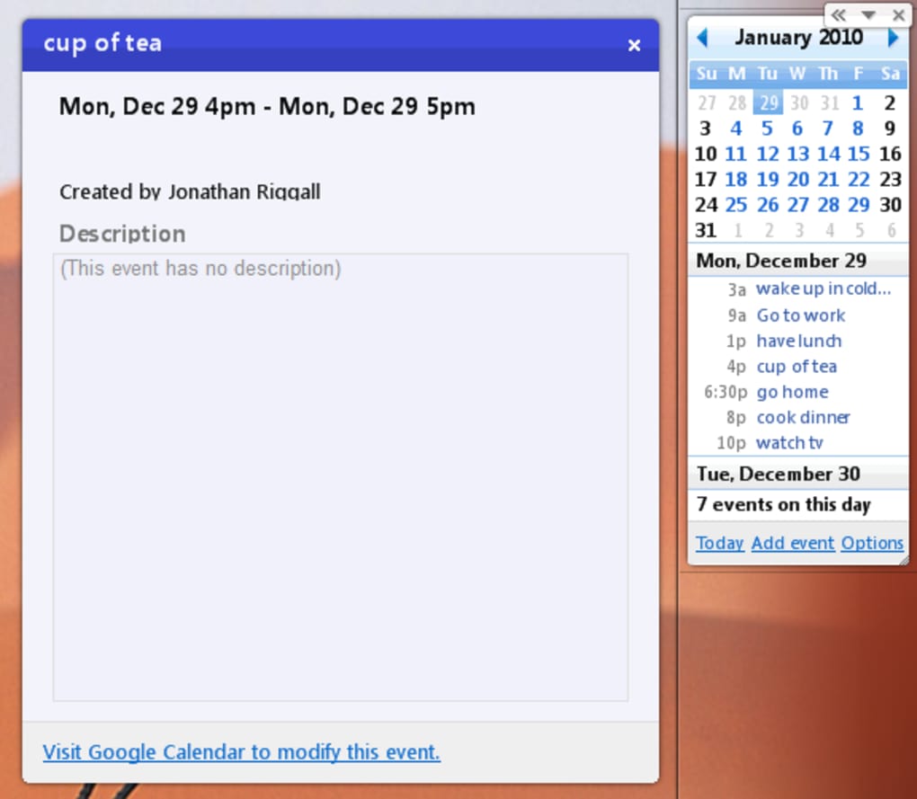 Google Calendar untuk Windows Unduh