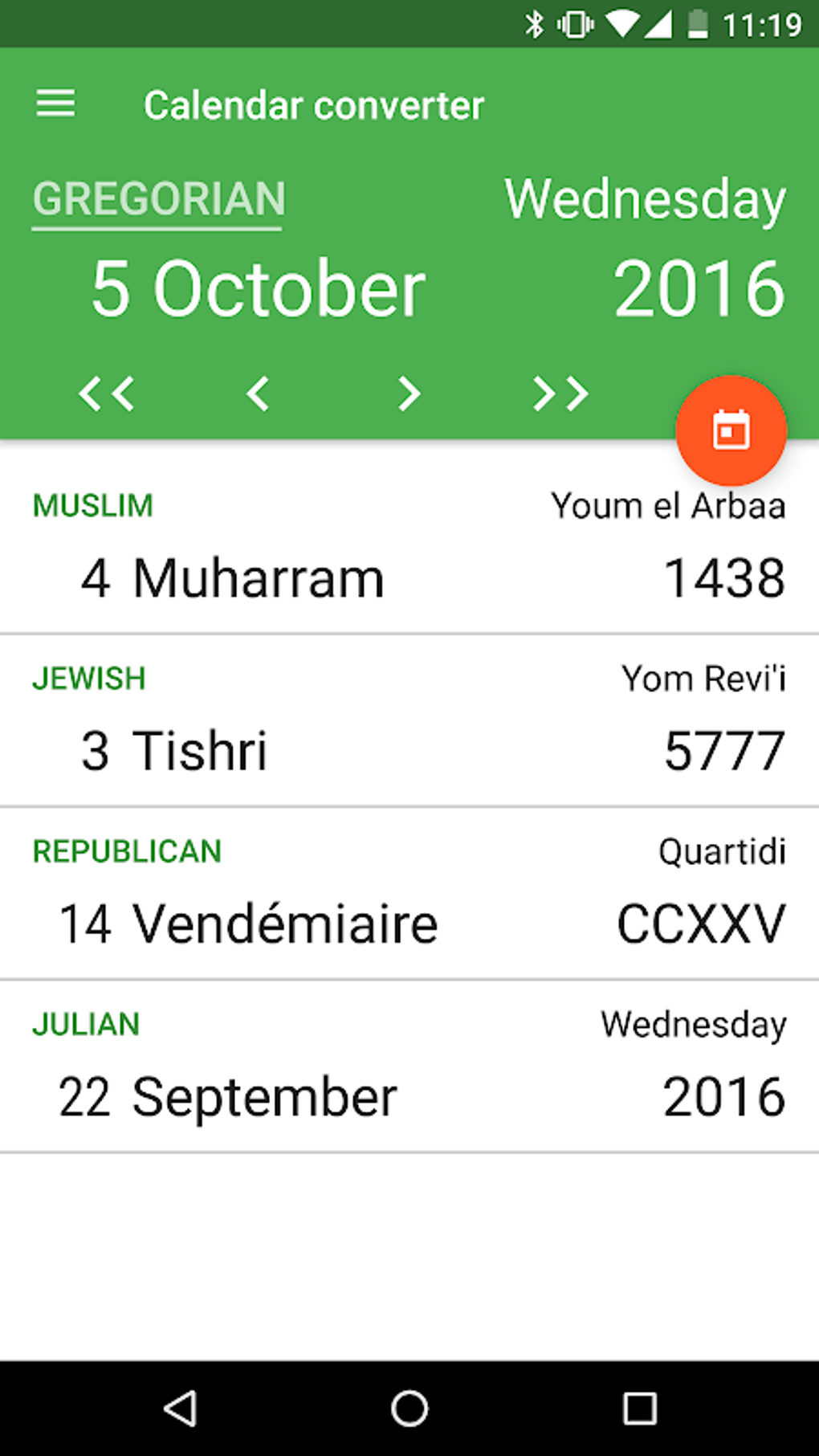 Calendar Converter APK para Android Descargar