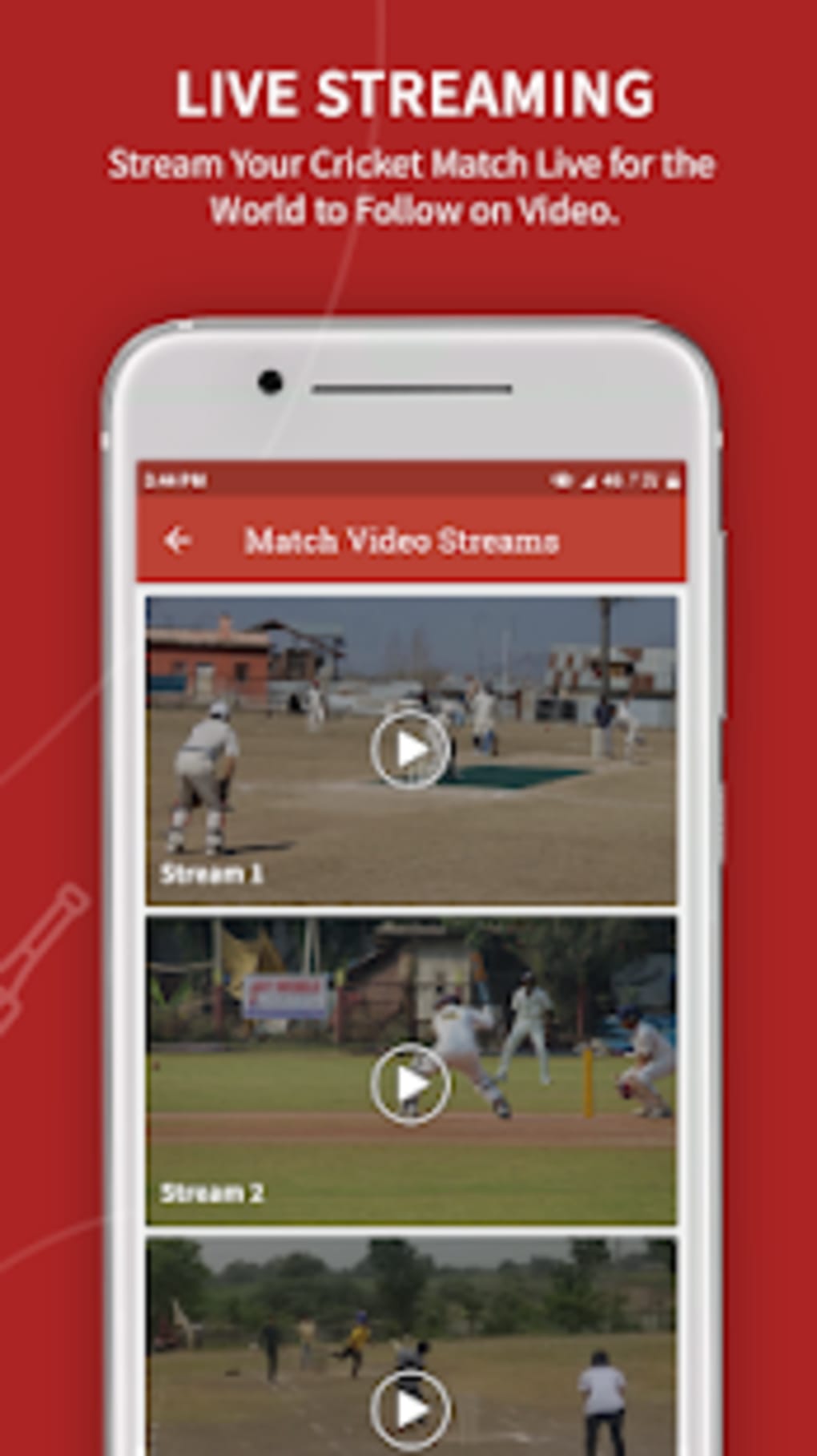 cricket match live video app
