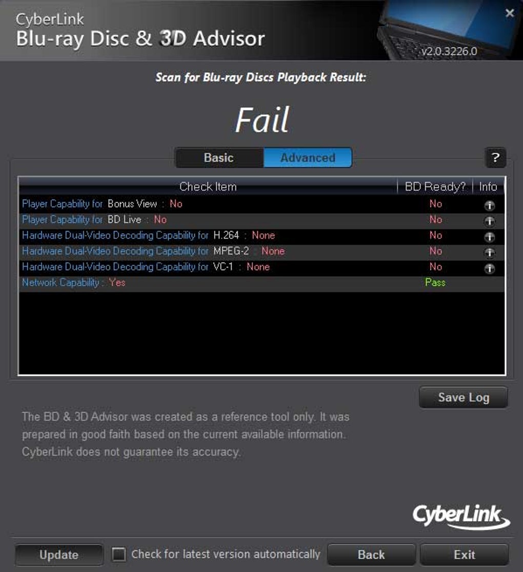 Cyberlink bd&3d advisor for mac