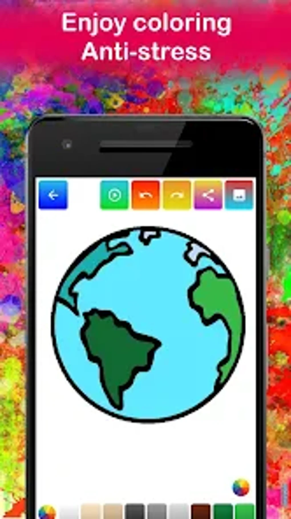 Planet Coloring Pages Game for - Planet Coloring Pages Game For Screenshot 
