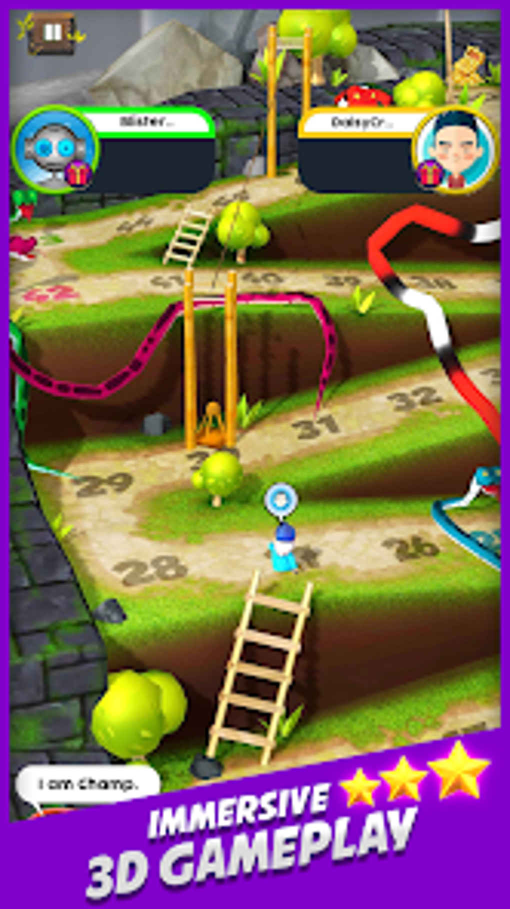 Snakes and Ladders 3D Online для Android — Скачать