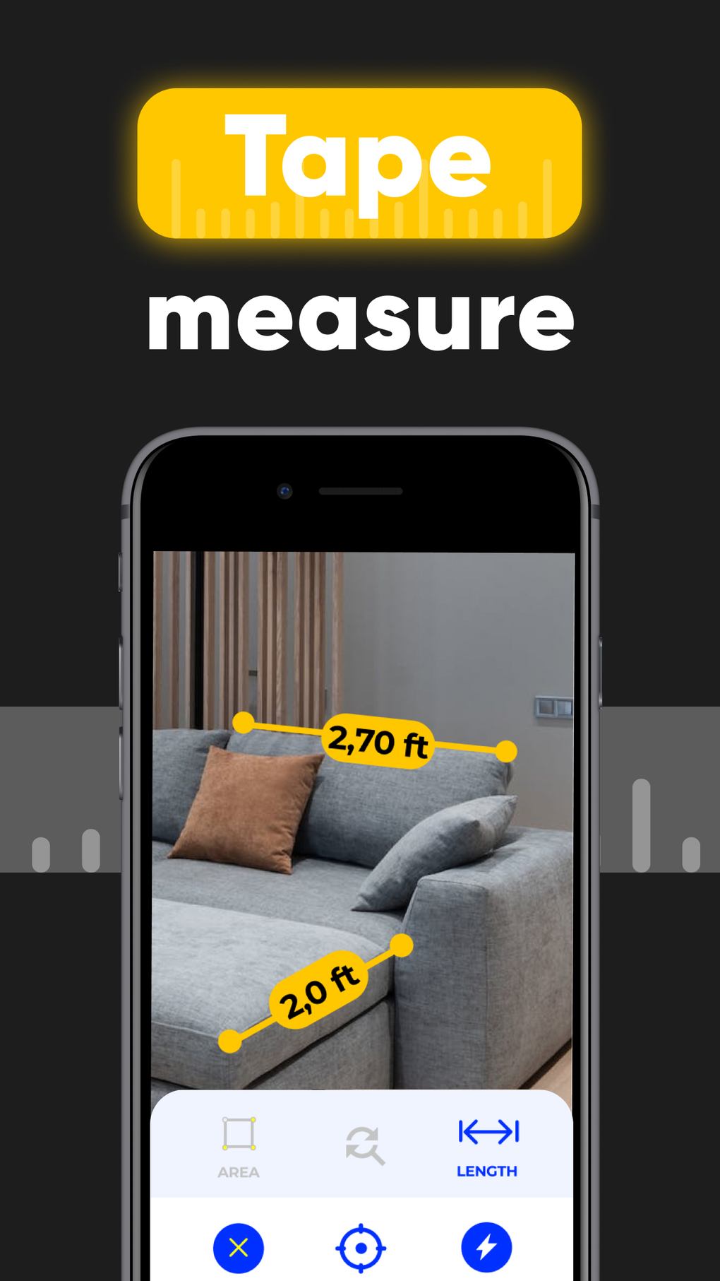 Measuring Tape Ruler inches for iPhone Download