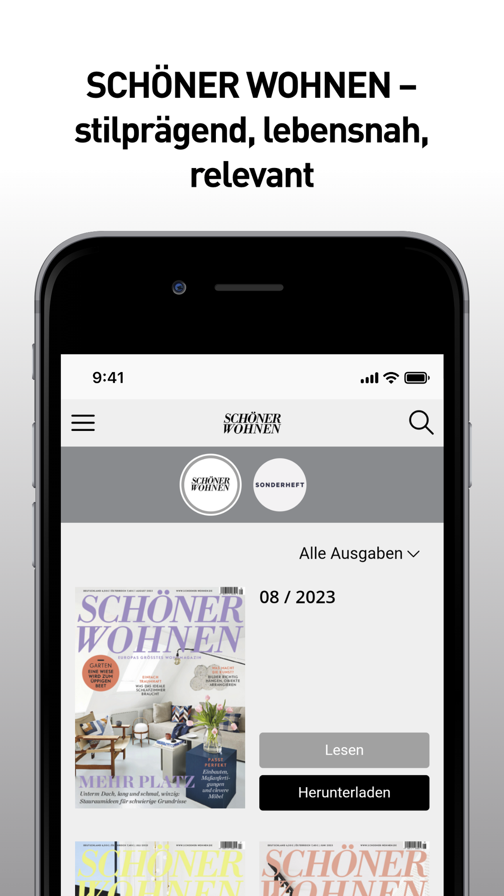 Schöner Wohnen Magazin для iPhone — Скачать