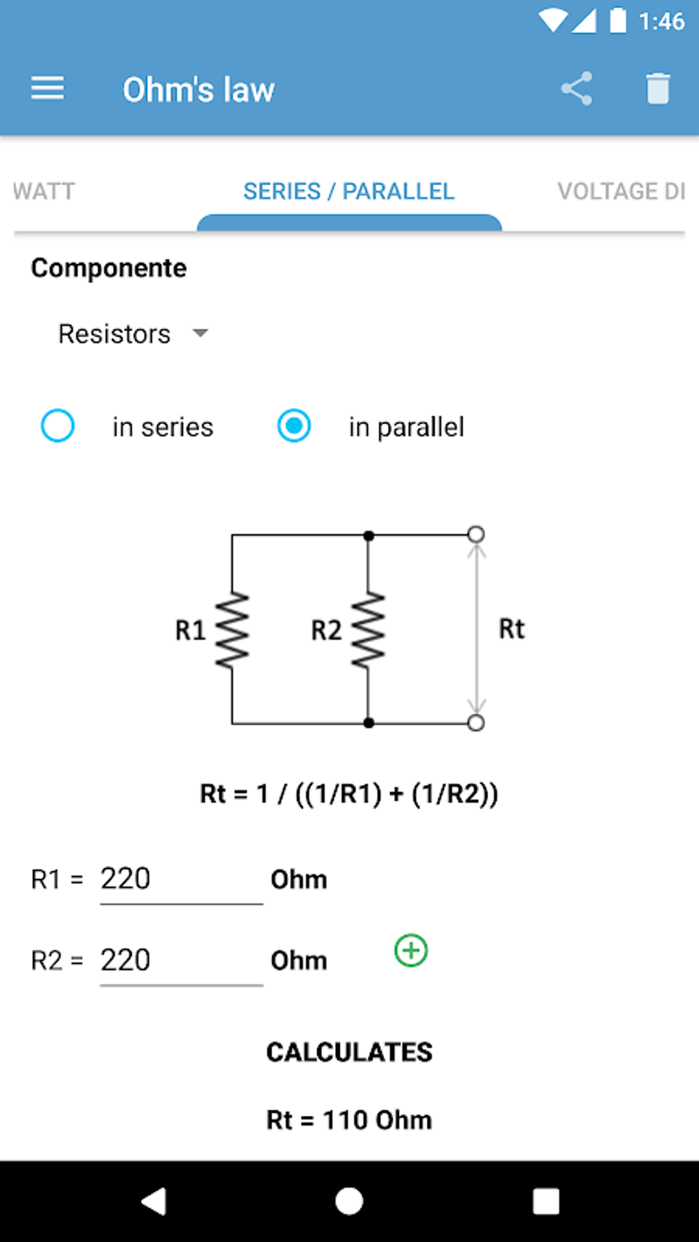 Ohm's Law - Electronics Calculations APK Voor Android - Download