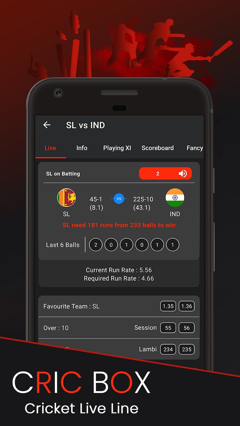 CricBox - Fast Cricket Live Line для Android — Скачать