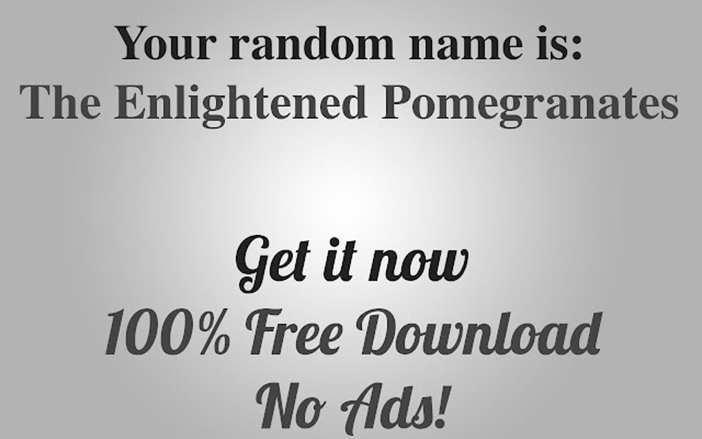 Name Generator Extension for Google Chrome - Extension Download