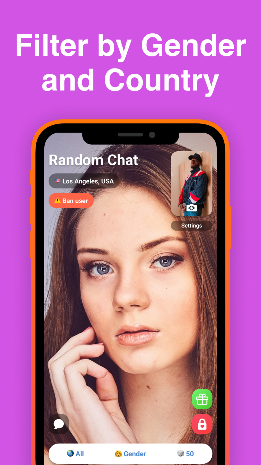 Chat video aleatório