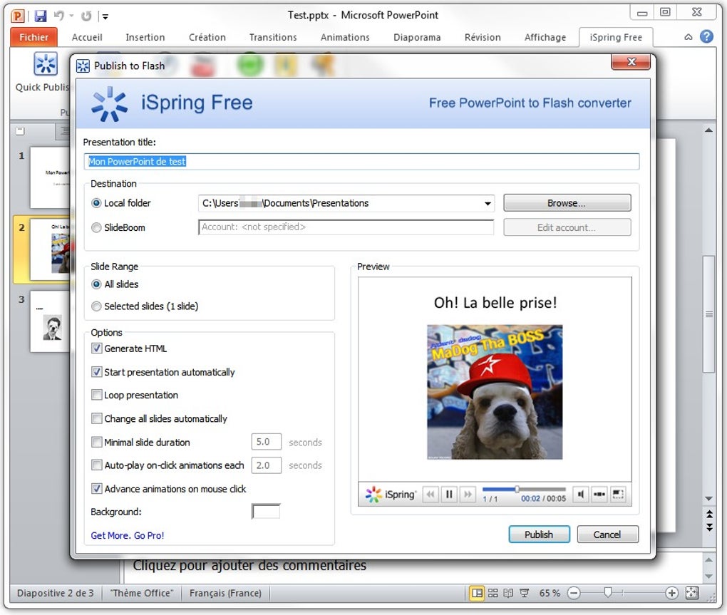 Ispring free t l charger