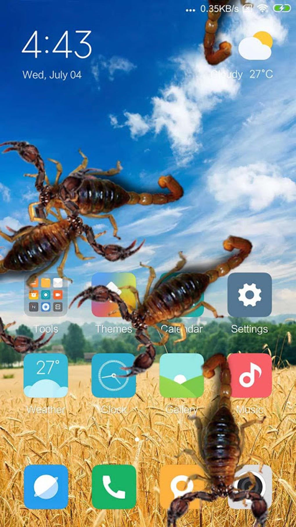 Scorpion in phone prank APK для Android — Скачать