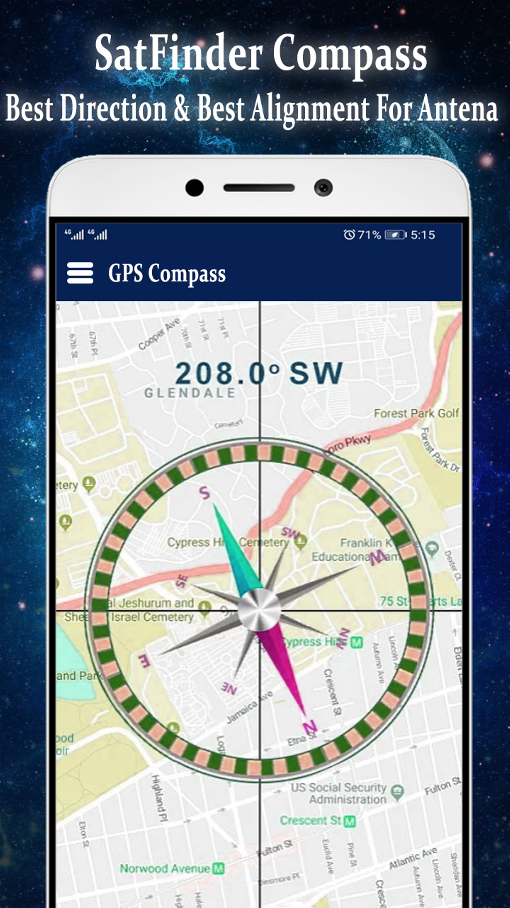 Satellite Director SatFinder with Gyro Compass для Android — Скачать