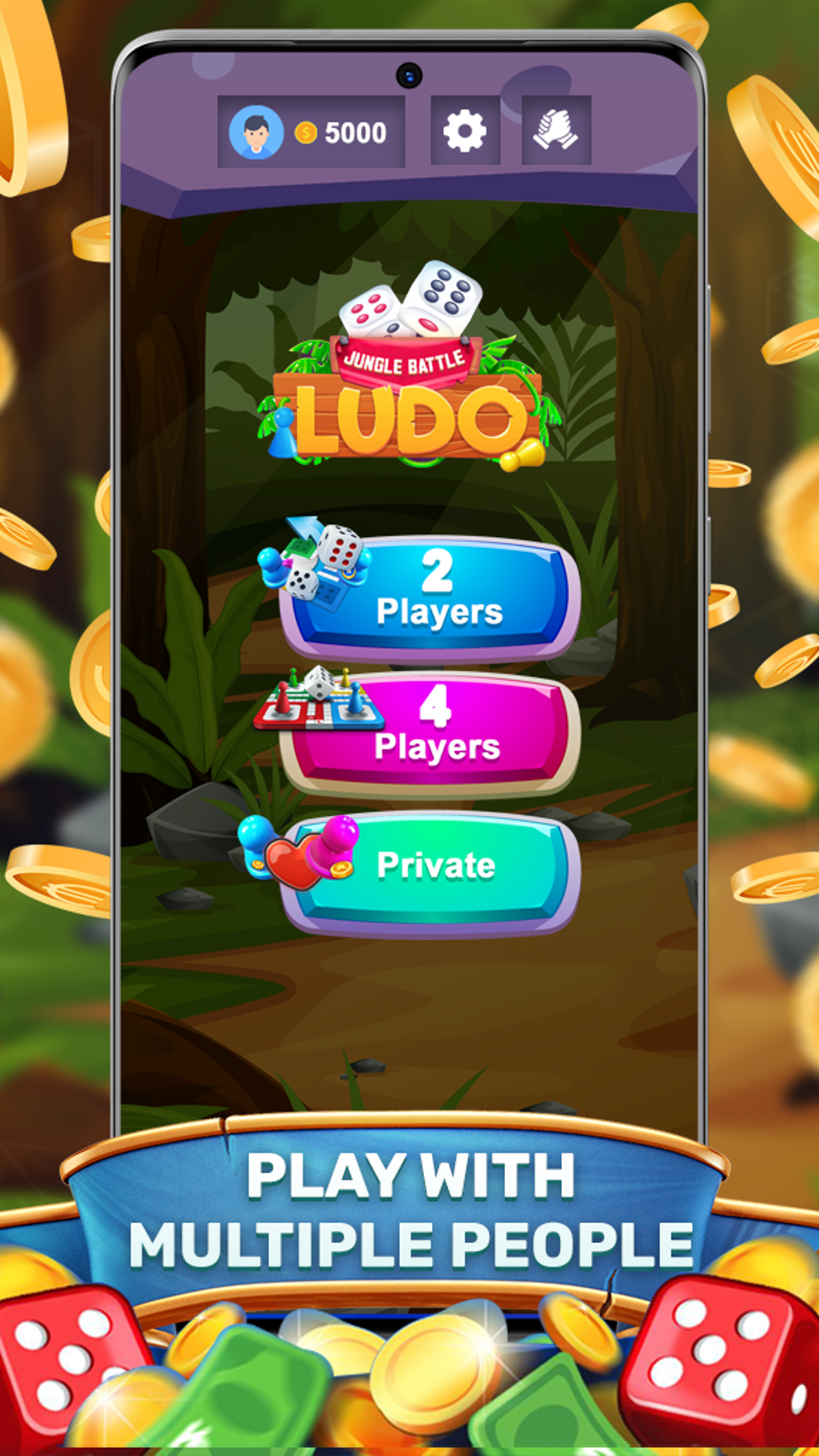 Jogos de tabuleiro para 4 jogadores: Ludo Jogo 2, 3, 4 Jogos 3D  multijogador::Appstore for Android