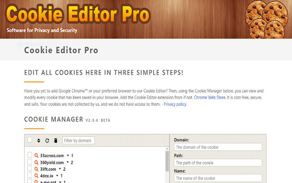 Cookie Editor Pro for Google Chrome Extension Download