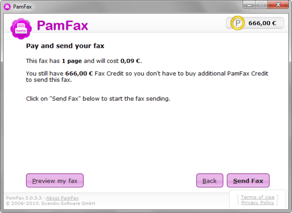 pamfax free voucher