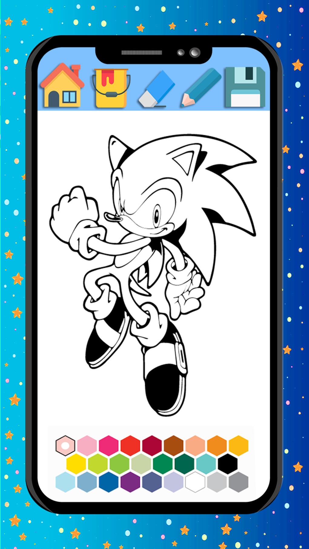 Download do APK de Desenho do Sonic para Colorir para Android