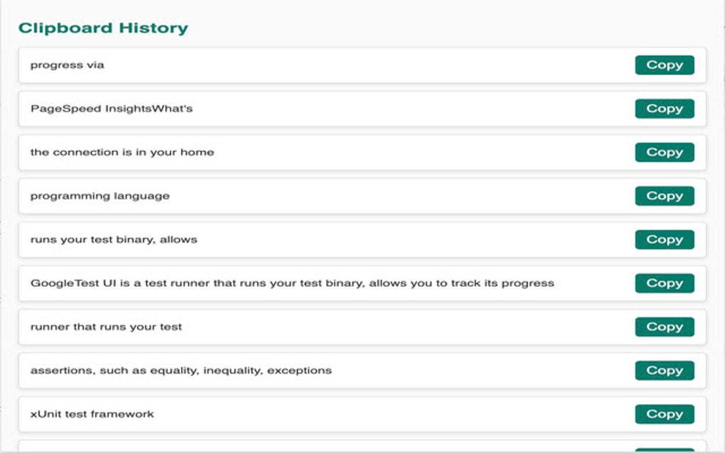 Clipboard History Manager for Google Chrome - Extension Download