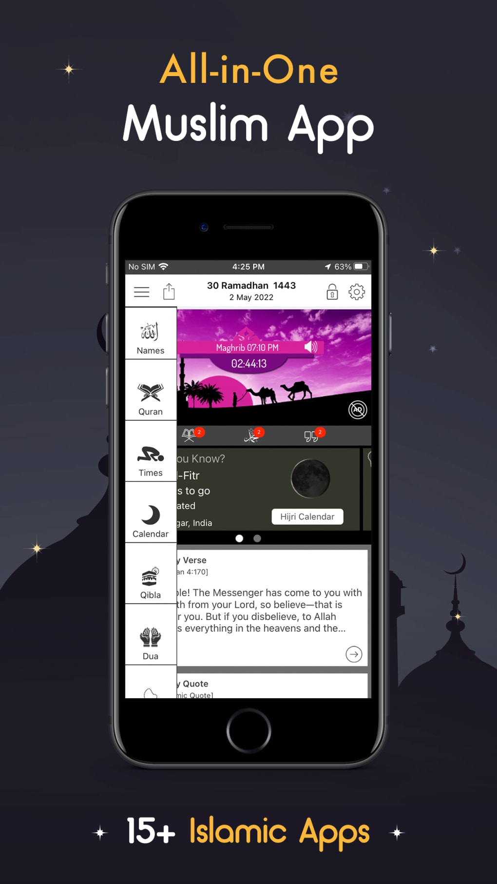 Islamic Calendar Muslim Apps لنظام iPhone تنزيل