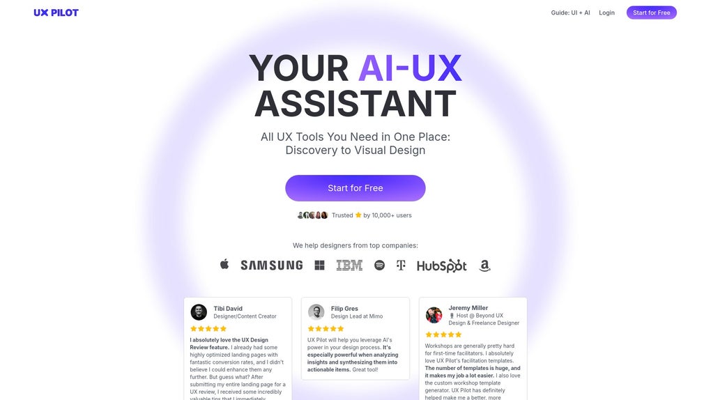 UX Pilot For AI Design Review Features Use Cases