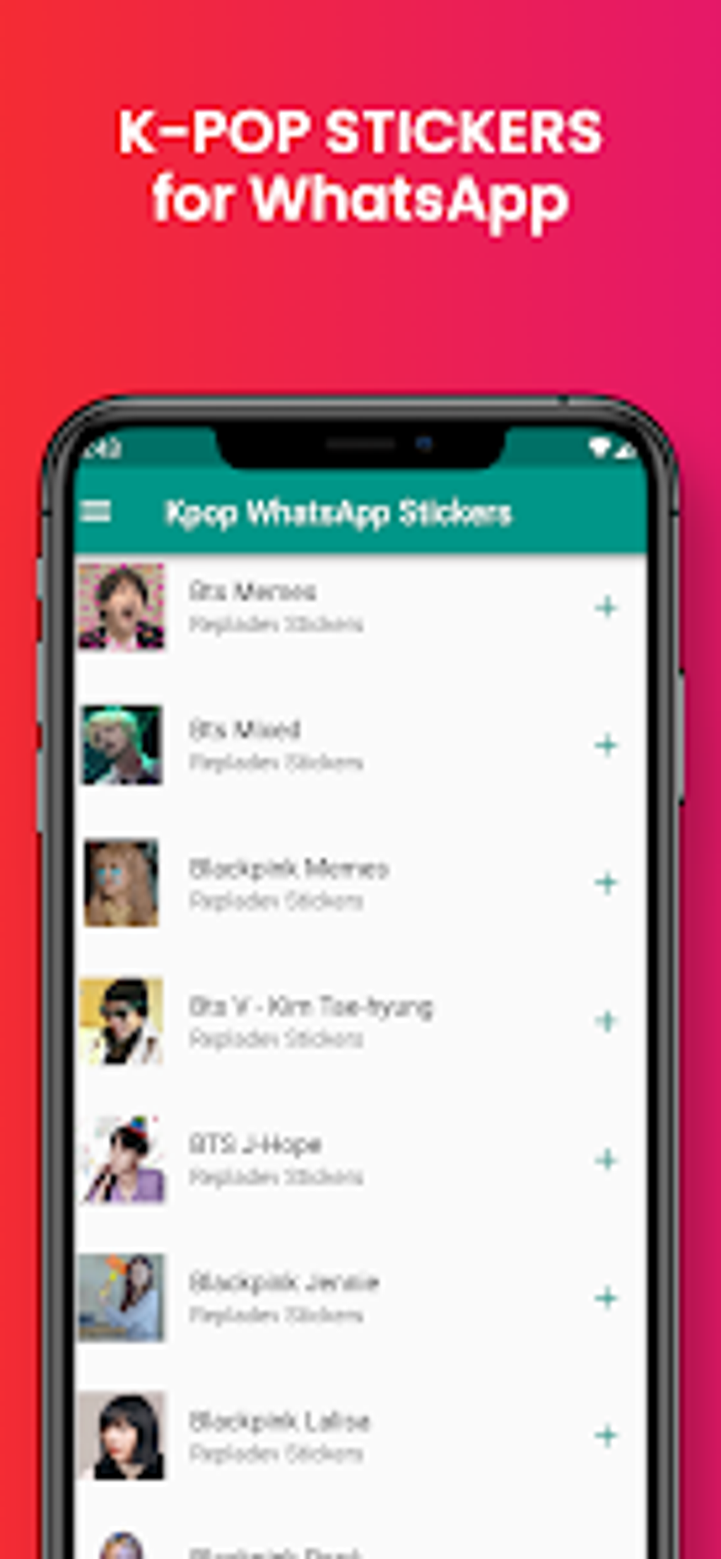 Kpop Stickers for WhatsApp para Android Descargar