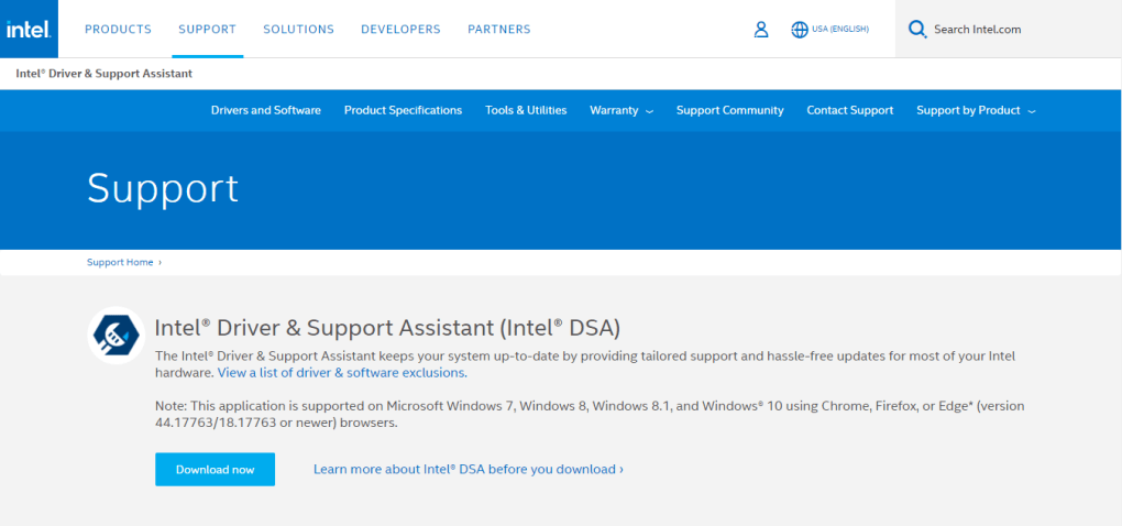 download the new version for android Intel Driver & Support Assistant 23.4.39.9