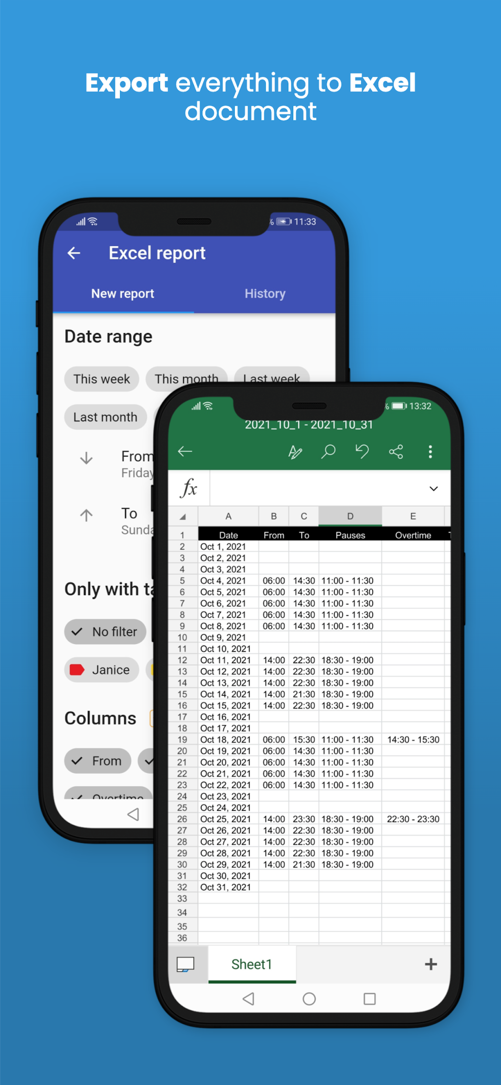 Timesheet Work Hours Tracker For Android Download