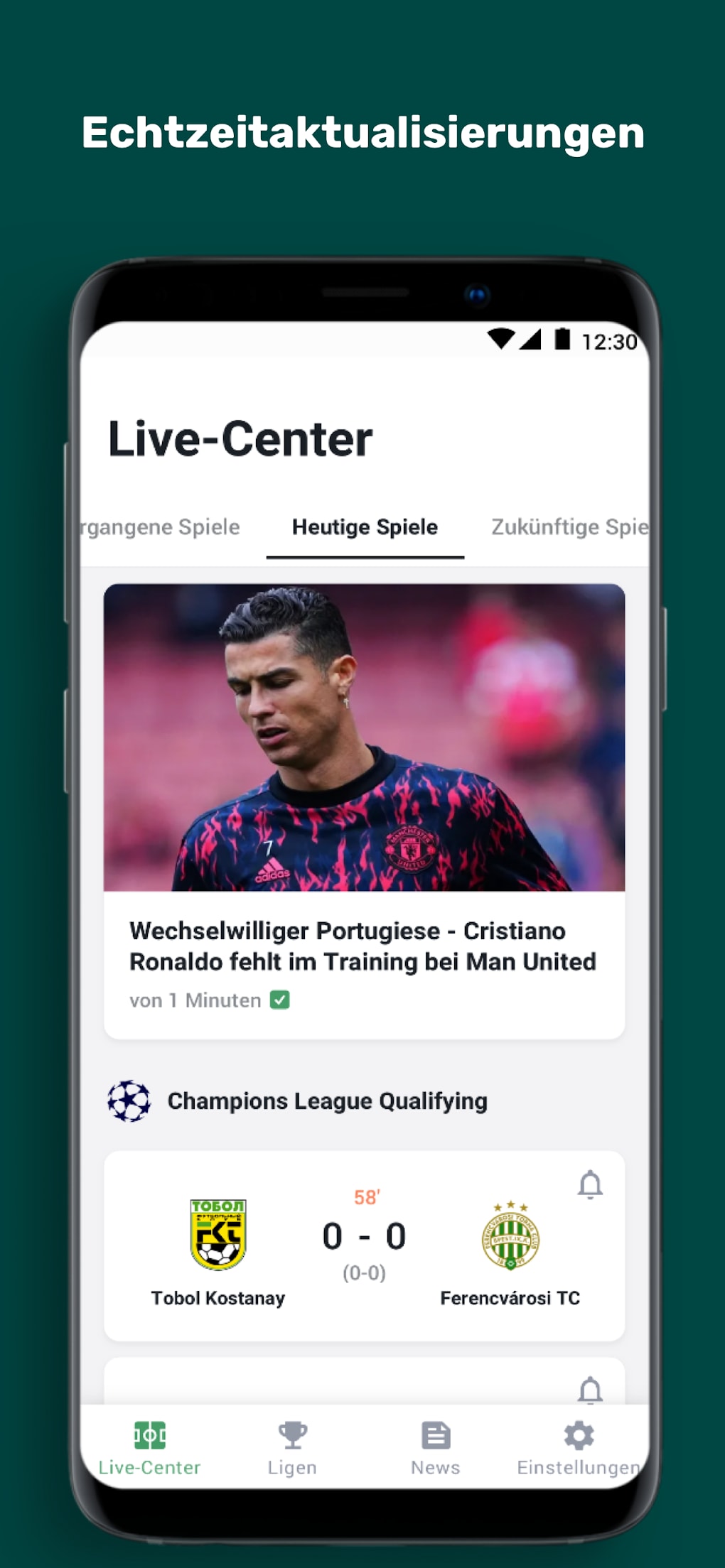 Herzrasen Fußball Live Ticker für Android