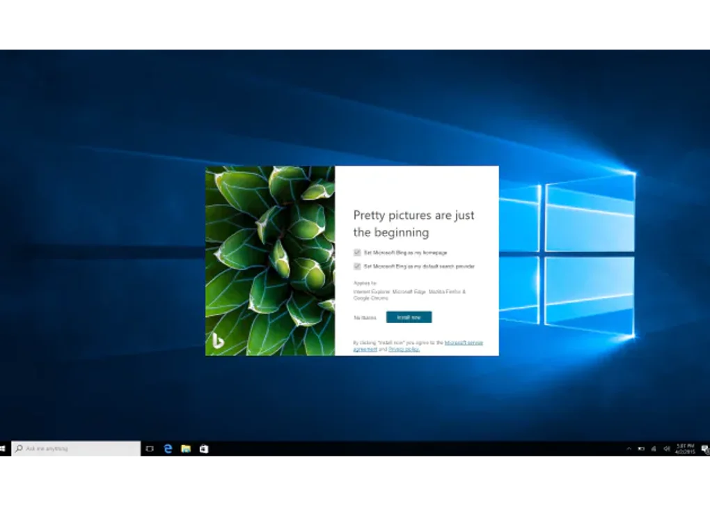 Microsoft's new Bing Wallpaper application is now available