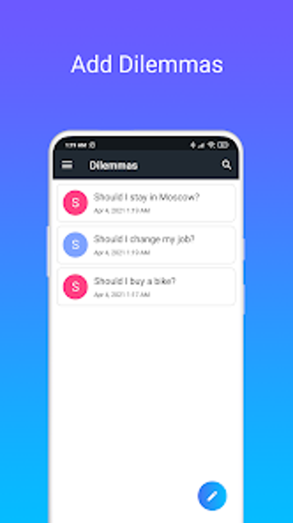 Pros Cons: Decision-Maker For Android - Download