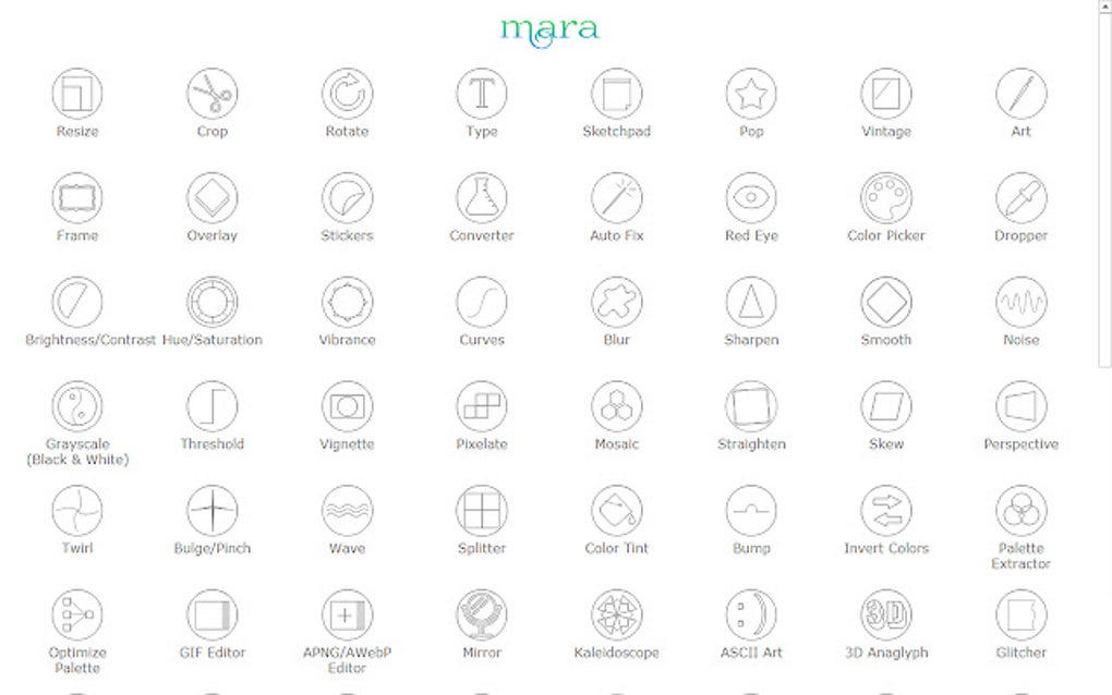 Mara - Photo Editor for Google Chrome - Extension Download