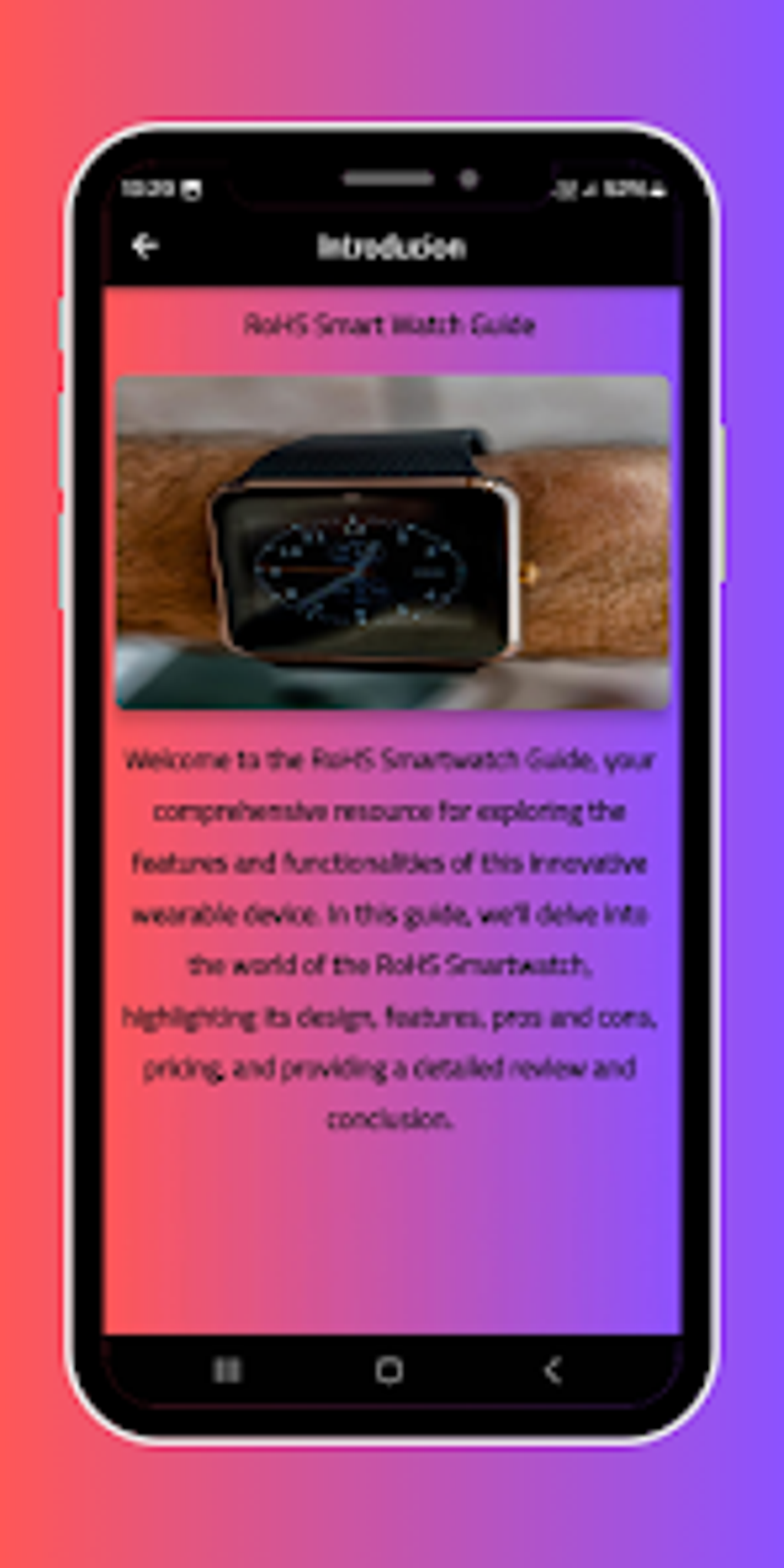 RoHS Smart Watch Guide для Android — Скачать