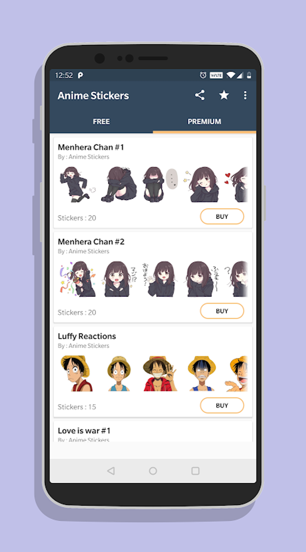 Anime Stickers Pack APK для Android — Скачать