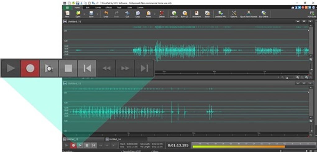 wavepad audio editing software for free