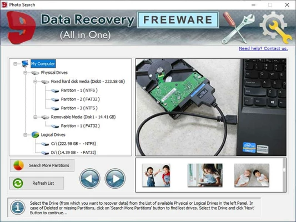 Windows Free Hard Drive Recovery Tool (Windows) - Download