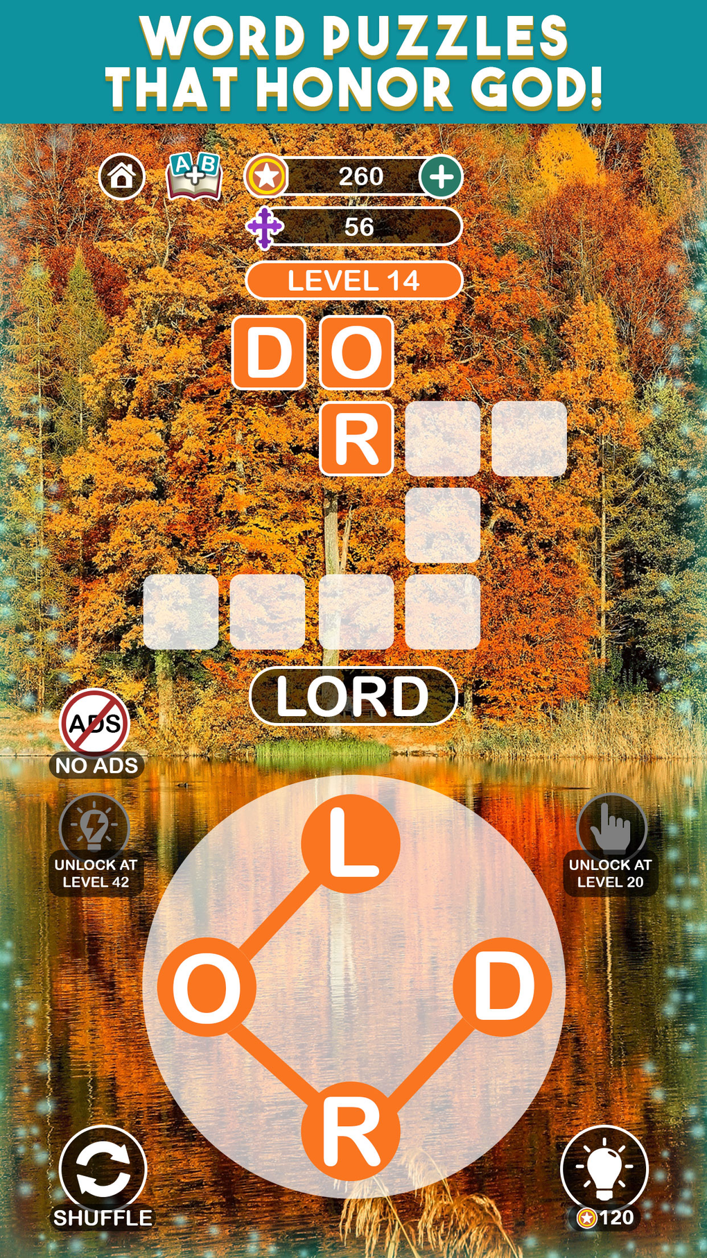 Biblescapes: Bible Word Puzzle для iPhone — Скачать