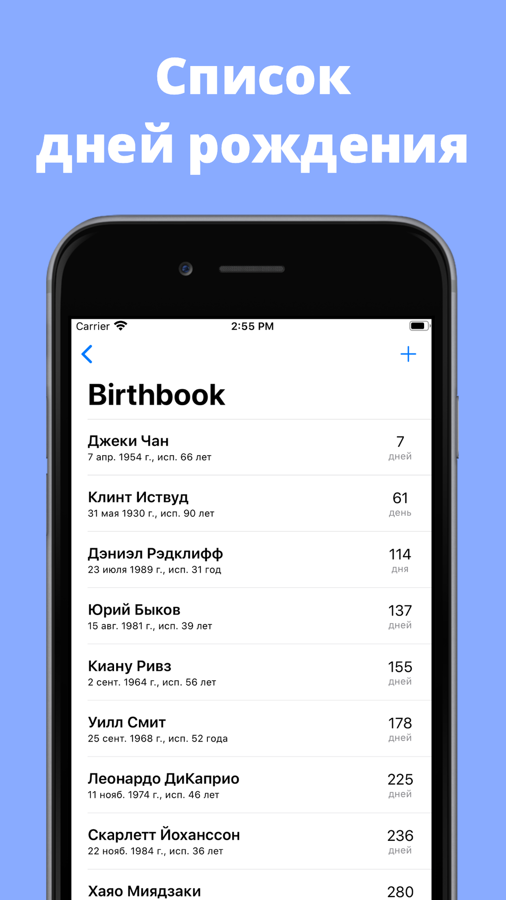 Birthbook - Дни рождения для iPhone — Скачать