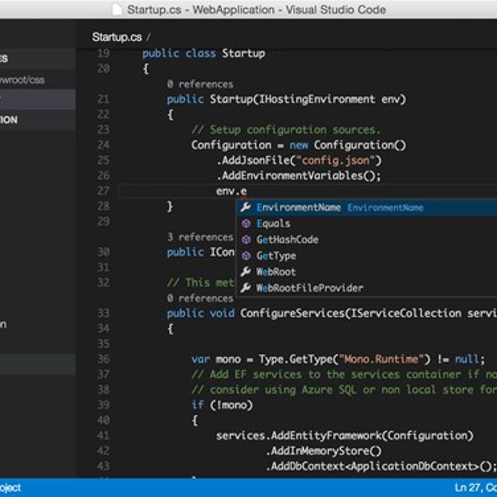 design vvisual studio for mac