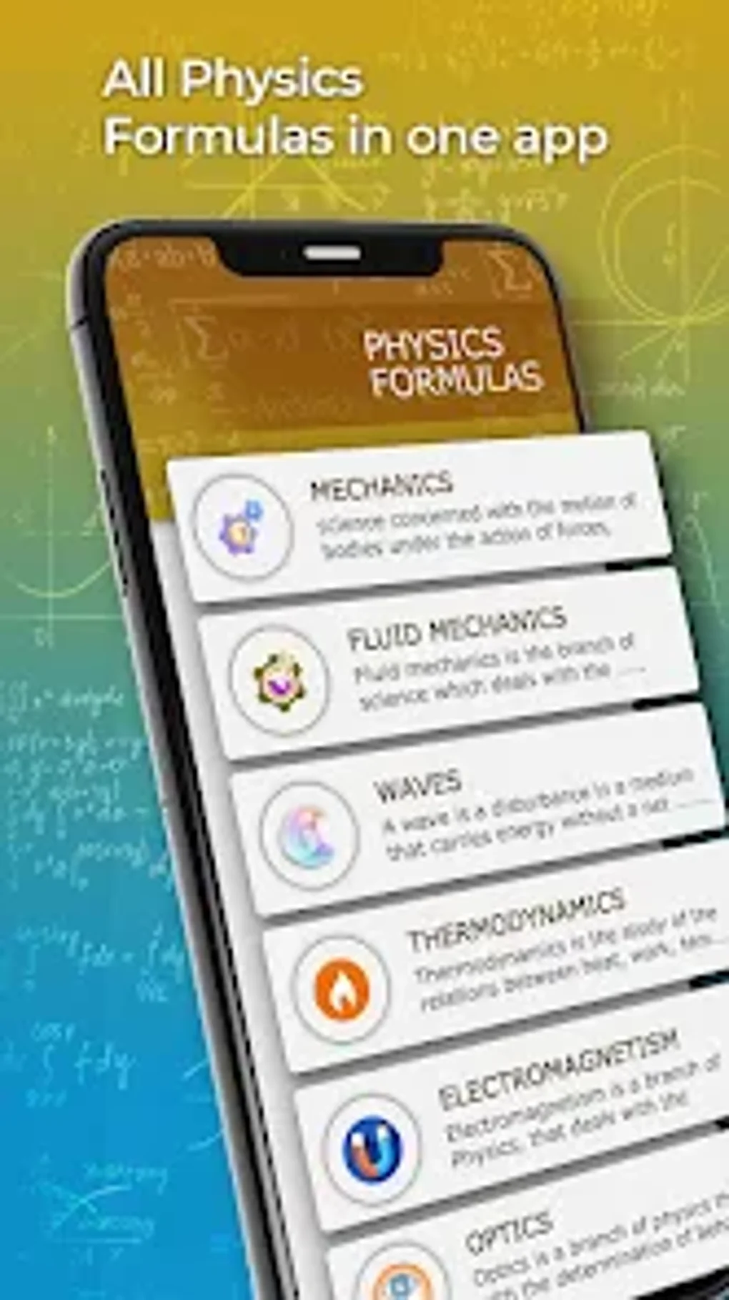 Physics Formulae для Android — Скачать