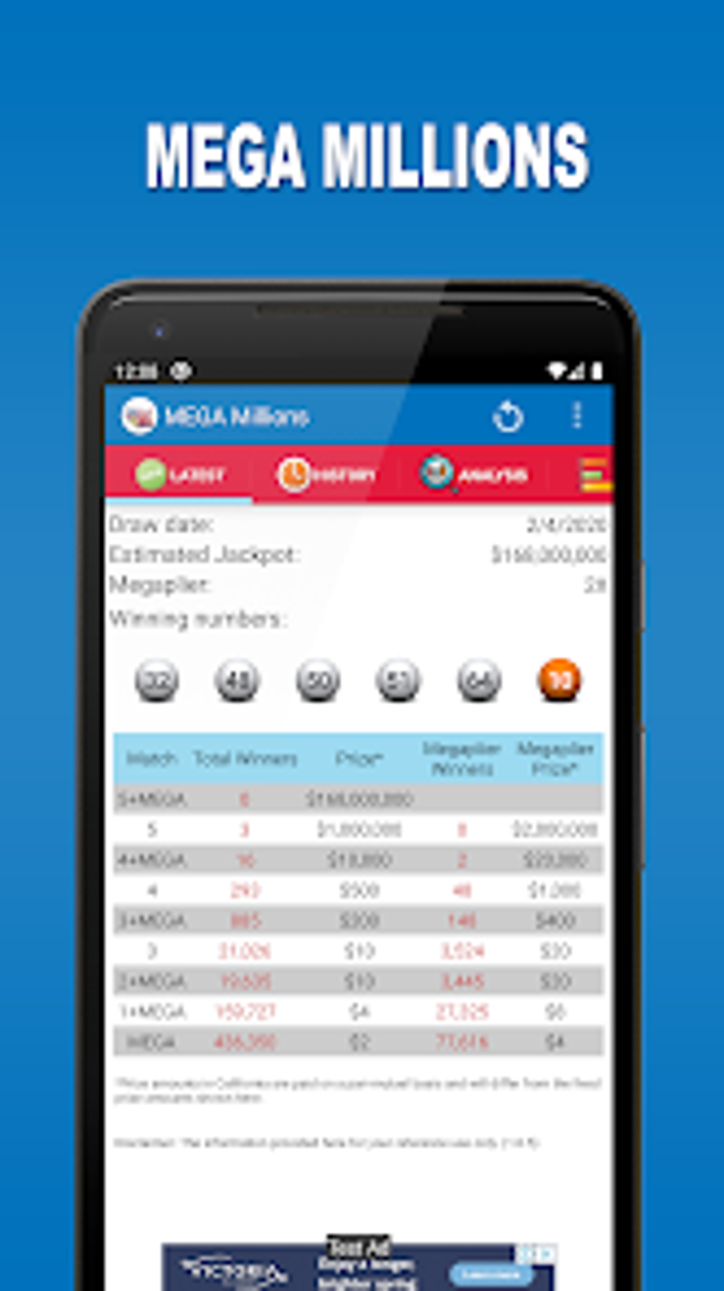 MEGA Millions For Android - Download