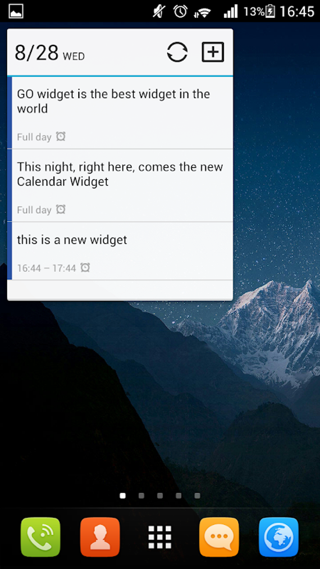 GO Calendar Widget APK para Android Descargar