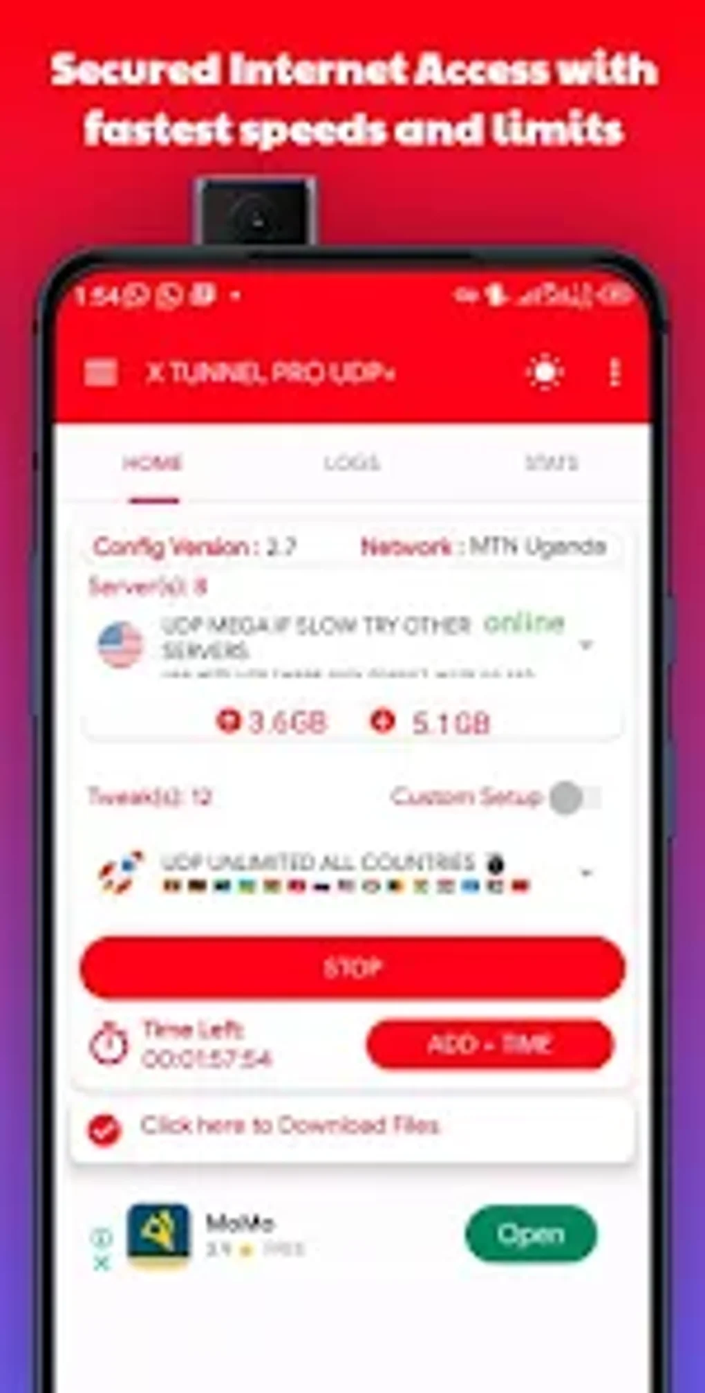 X TUNNEL PRO UDP VPN для Android — Скачать